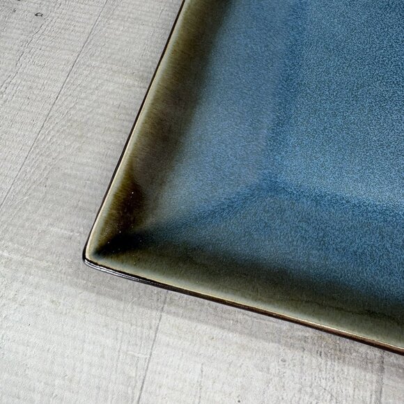 Home Target ELEMENTAL OCEAN Reactive Blue Square Stoneware Dinner Plates Set 2 - Picture 11 of 14